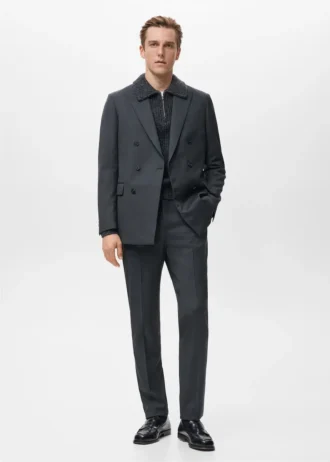 Pantalon de costume Turin 100 % laine vierge
