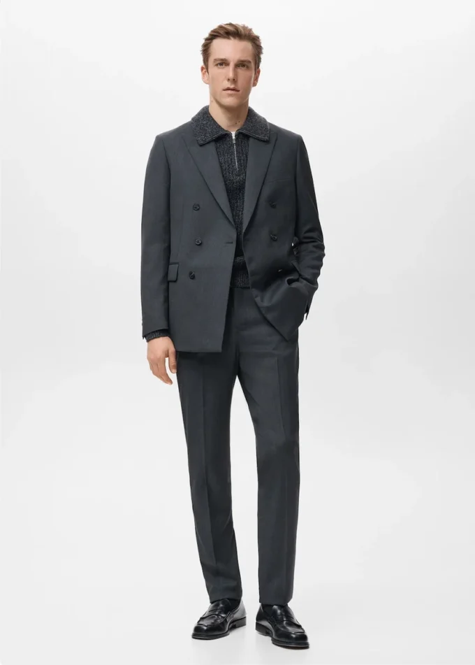 Pantalon de costume Turin 100 % laine vierge Pantalon de costume Turin 100 % laine vierge