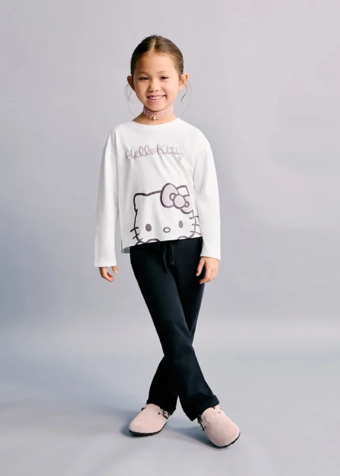 Pantalon de jogging en coton avec cordon de serrage