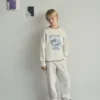 Pantalon de jogging en coton avec cordon de serrage