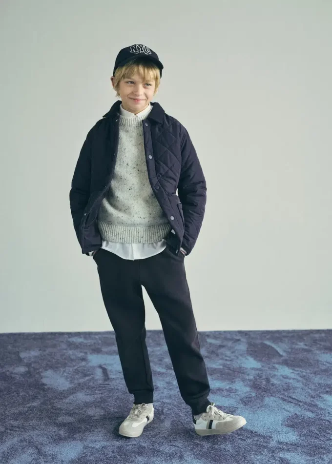 Pantalon de jogging en coton avec cordon de serrage