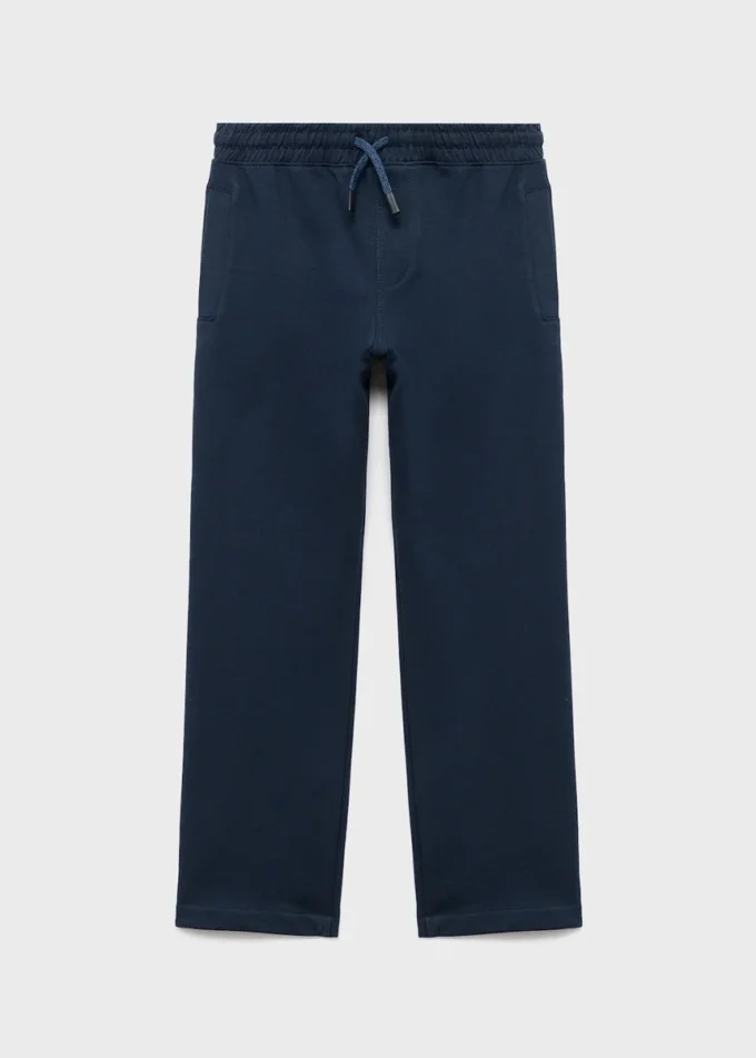Pantalon de jogging en coton avec cordon de serrage