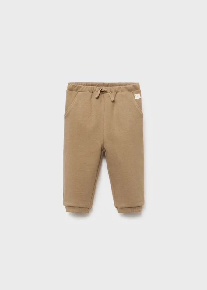 Pantalon de jogging en coton avec cordon de serrage Pantalon de jogging en coton avec cordon de serrage