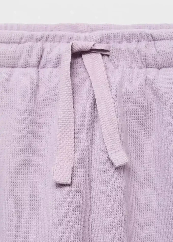 Pantalon de jogging en coton avec cordon de serrage