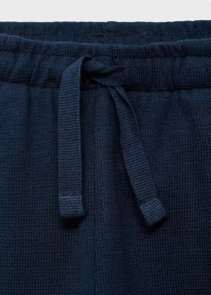 Pantalon de jogging en coton avec cordon de serrage