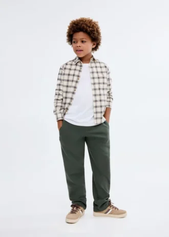 Pantalon de jogging en coton avec cordon de serrage