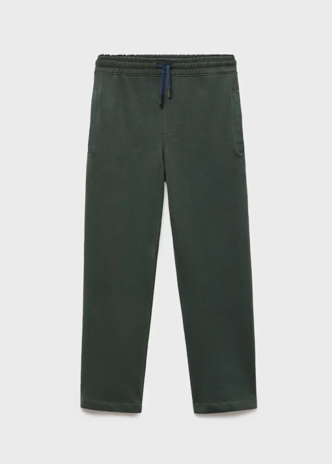 Pantalon de jogging en coton avec cordon de serrage