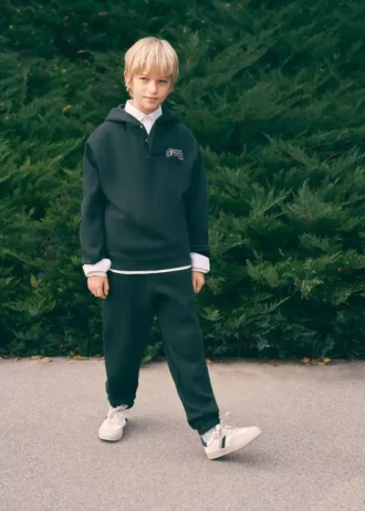 Pantalon de jogging en coton avec taille élastique
