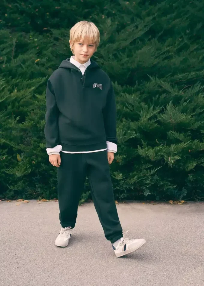 Pantalon de jogging en coton avec taille élastique