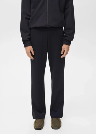 Pantalon de jogging en coton avec taille élastique Pantalon de jogging en coton avec taille élastique