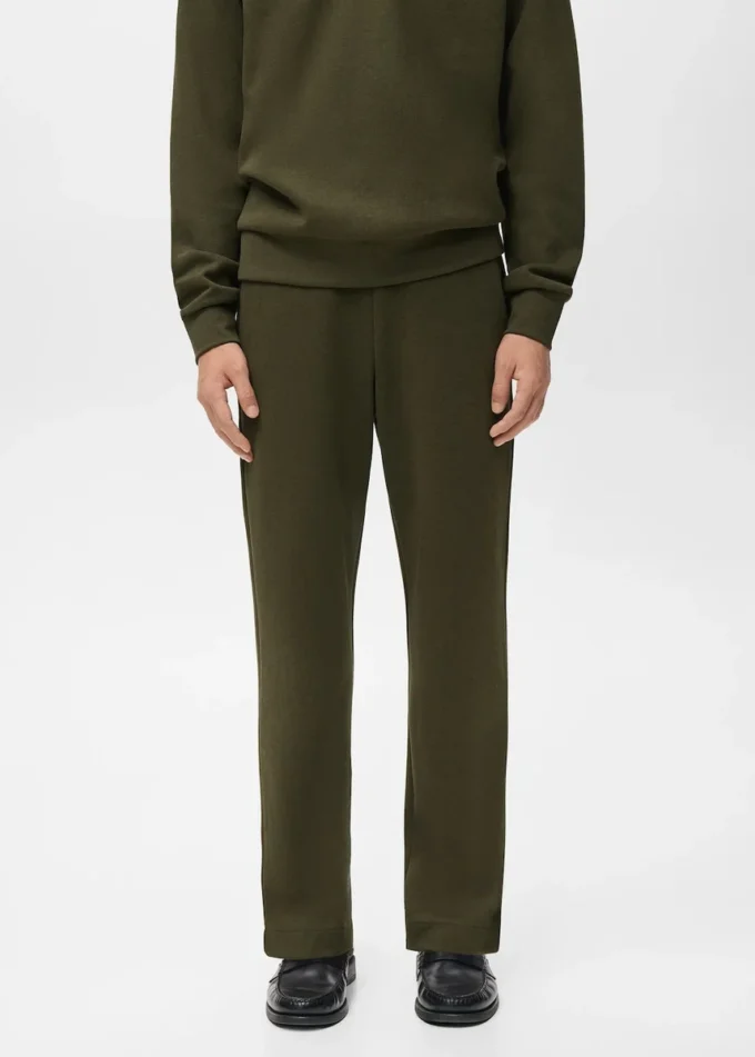 Pantalon de jogging en coton avec taille élastique Pantalon de jogging en coton avec taille élastique
