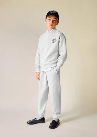 Pantalon de jogging en coton avec taille élastique