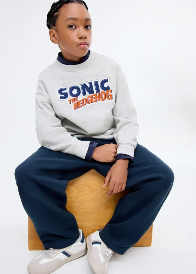 Pantalon de jogging en coton avec taille élastique