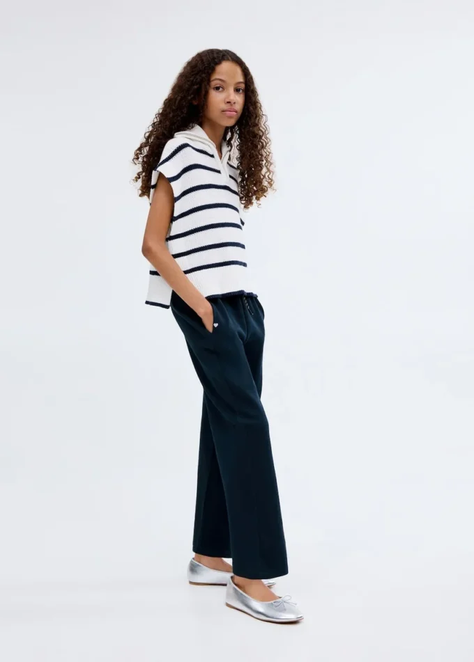 Pantalon de jogging en coton avec taille élastique
