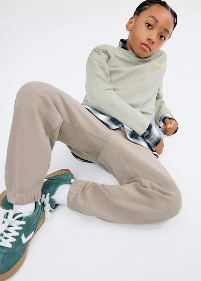 Pantalon de jogging en coton avec taille élastique