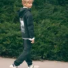 Pantalon de jogging en coton avec taille élastique