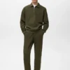 Pantalon de jogging en coton avec taille élastique Pantalon de jogging en coton avec taille élastique
