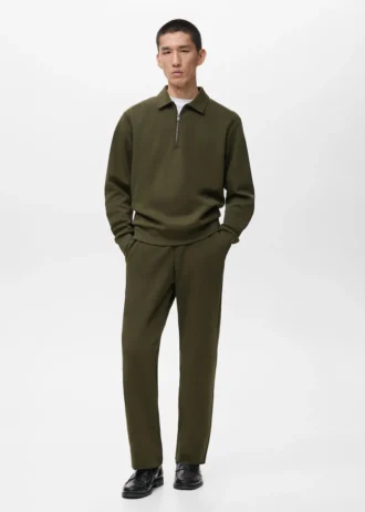 Pantalon de jogging en coton avec taille élastique Pantalon de jogging en coton avec taille élastique