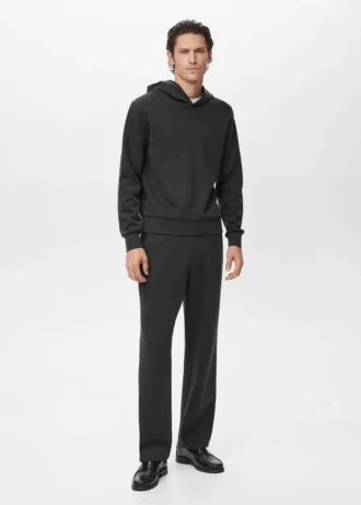 Pantalon de jogging en coton avec taille élastique Pantalon de jogging en coton avec taille élastique