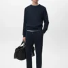 Pantalon de jogging en coton avec taille élastique Pantalon de jogging en coton avec taille élastique