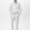 Pantalon de jogging en coton avec taille élastique Pantalon de jogging en coton avec taille élastique