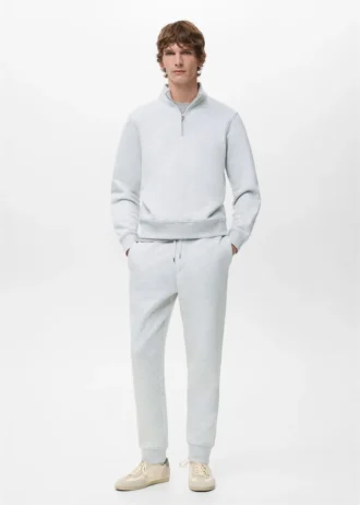 Pantalon de jogging en coton avec taille élastique Pantalon de jogging en coton avec taille élastique