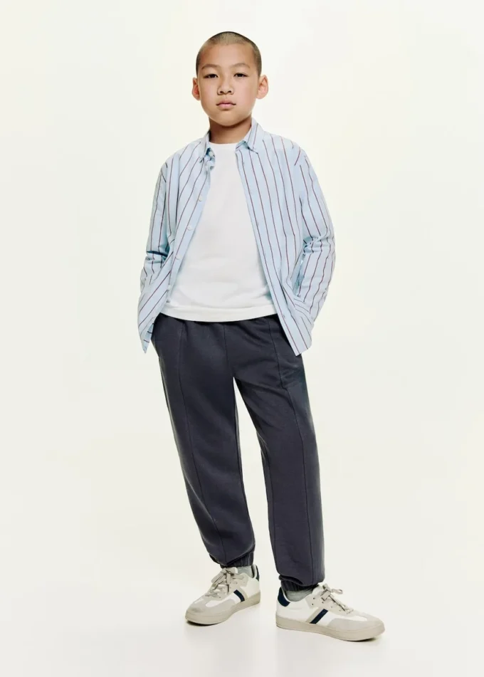 Pantalon de jogging en coton avec taille élastique