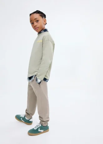 Pantalon de jogging en coton avec taille élastique