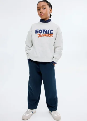 Pantalon de jogging en coton avec taille élastique