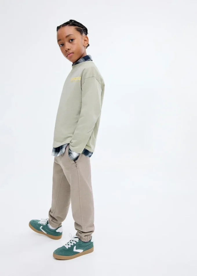 Pantalon de jogging en coton avec taille élastique