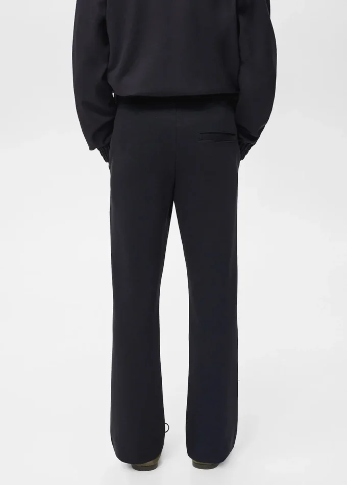Pantalon de jogging en coton avec taille élastique Pantalon de jogging en coton avec taille élastique