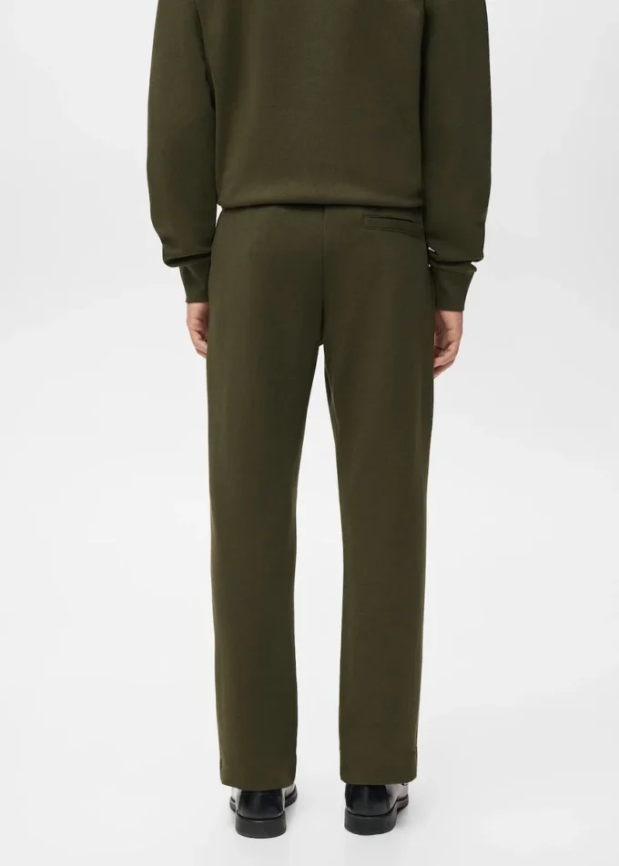 Pantalon de jogging en coton avec taille élastique Pantalon de jogging en coton avec taille élastique