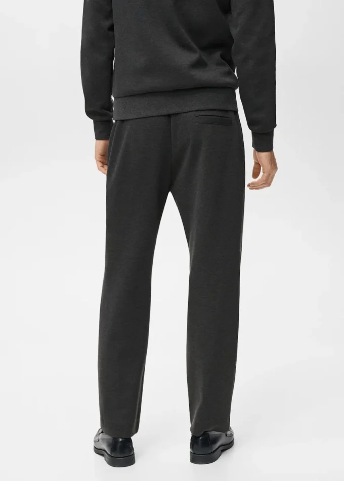 Pantalon de jogging en coton avec taille élastique Pantalon de jogging en coton avec taille élastique