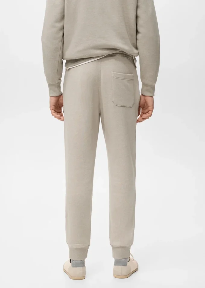 Pantalon de jogging en coton avec taille élastique Pantalon de jogging en coton avec taille élastique
