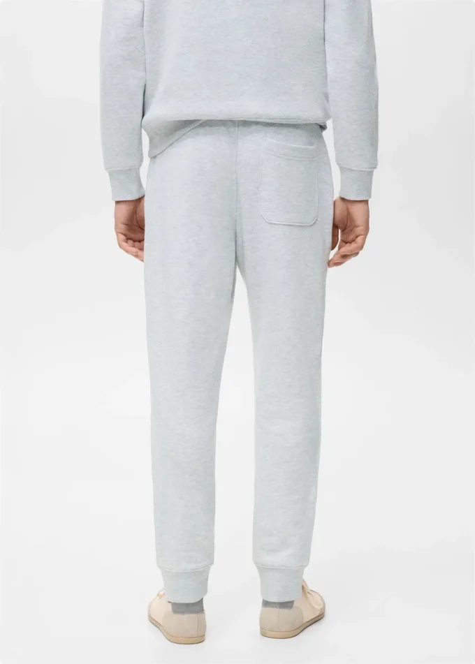 Pantalon de jogging en coton avec taille élastique Pantalon de jogging en coton avec taille élastique