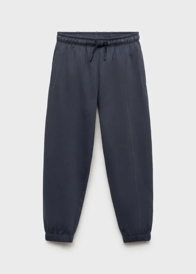 Pantalon de jogging en coton avec taille élastique