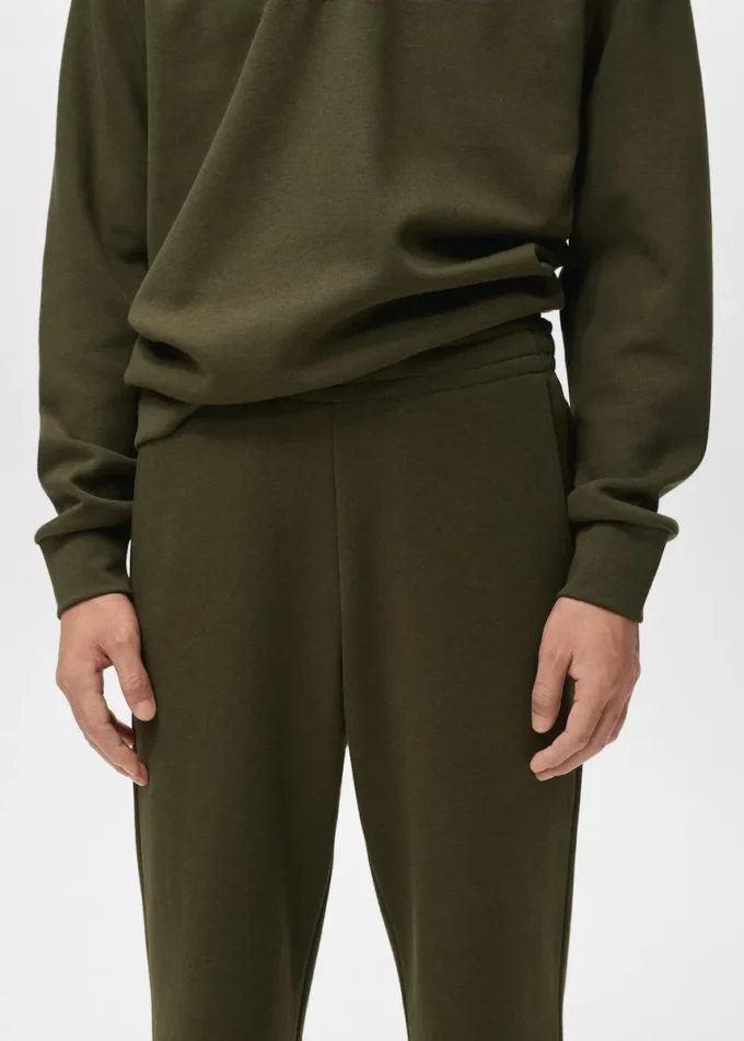 Pantalon de jogging en coton avec taille élastique Pantalon de jogging en coton avec taille élastique