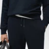 Pantalon de jogging en coton avec taille élastique Pantalon de jogging en coton avec taille élastique