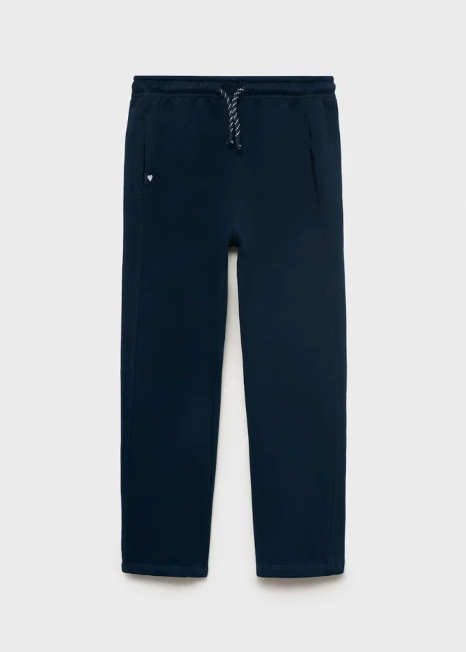 Pantalon de jogging en coton avec taille élastique