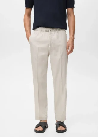 Pantalon de jogging en coton et lyocell