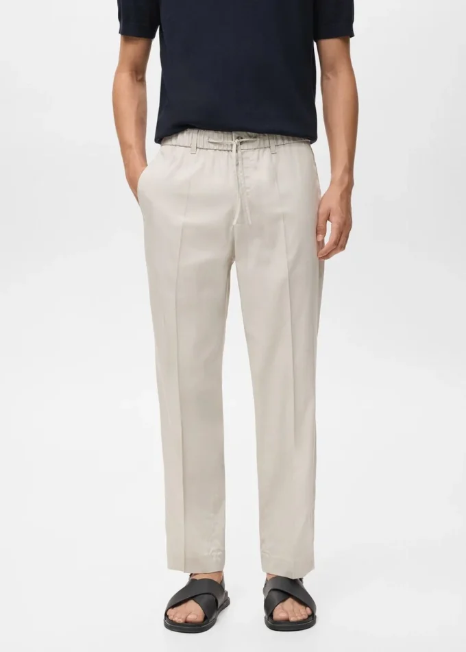 Pantalon de jogging en coton et lyocell Pantalon de jogging en coton et lyocell