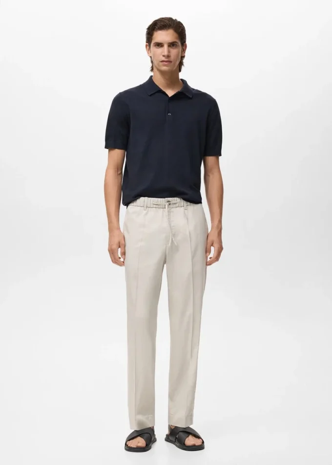 Pantalon de jogging en coton et lyocell Pantalon de jogging en coton et lyocell