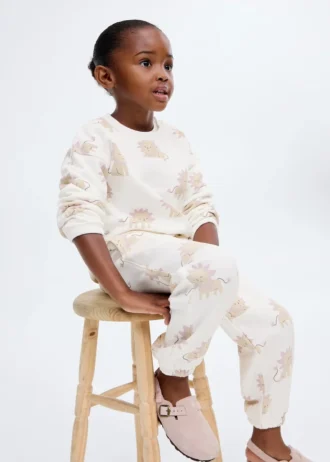 Pantalon de jogging en coton imprimé