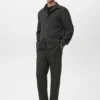 Pantalon de jogging en flanelle avec cordon de serrage Pantalon de jogging en flanelle avec cordon de serrage