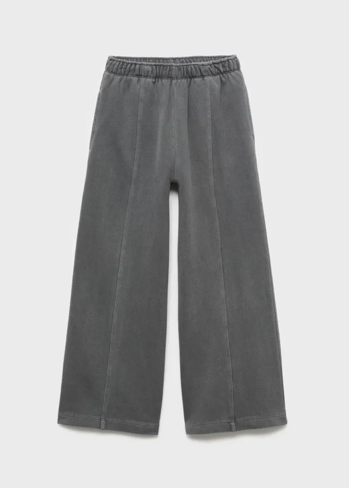 Pantalon de jogging à jambes larges avec détails de coutures