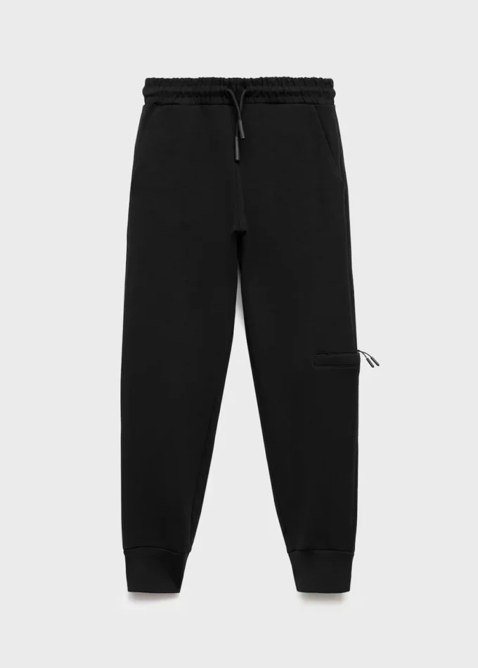 Pantalon de jogging à mailles entrelacées Pantalon de jogging à mailles entrelacées