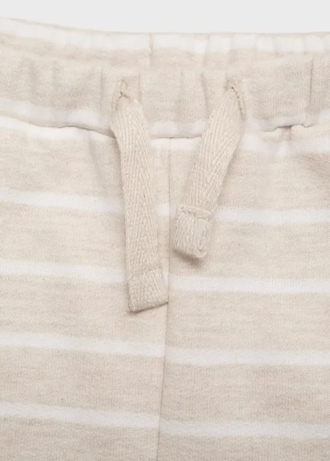 Pantalon de jogging rayé avec cordon de serrage Pantalon de jogging rayé avec cordon de serrage