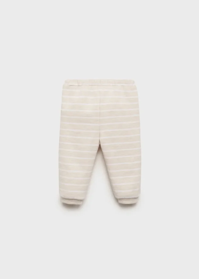 Pantalon de jogging rayé avec cordon de serrage Pantalon de jogging rayé avec cordon de serrage