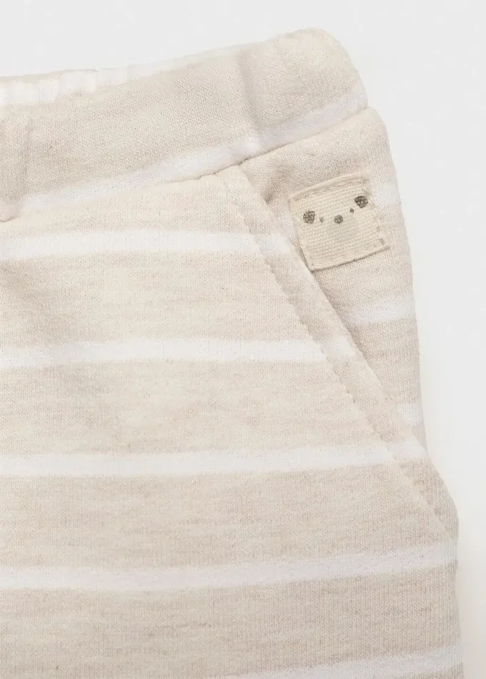Pantalon de jogging rayé avec cordon de serrage Pantalon de jogging rayé avec cordon de serrage