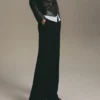 Pantalon droit avec détails sur les coutures Pantalon droit avec détails sur les coutures